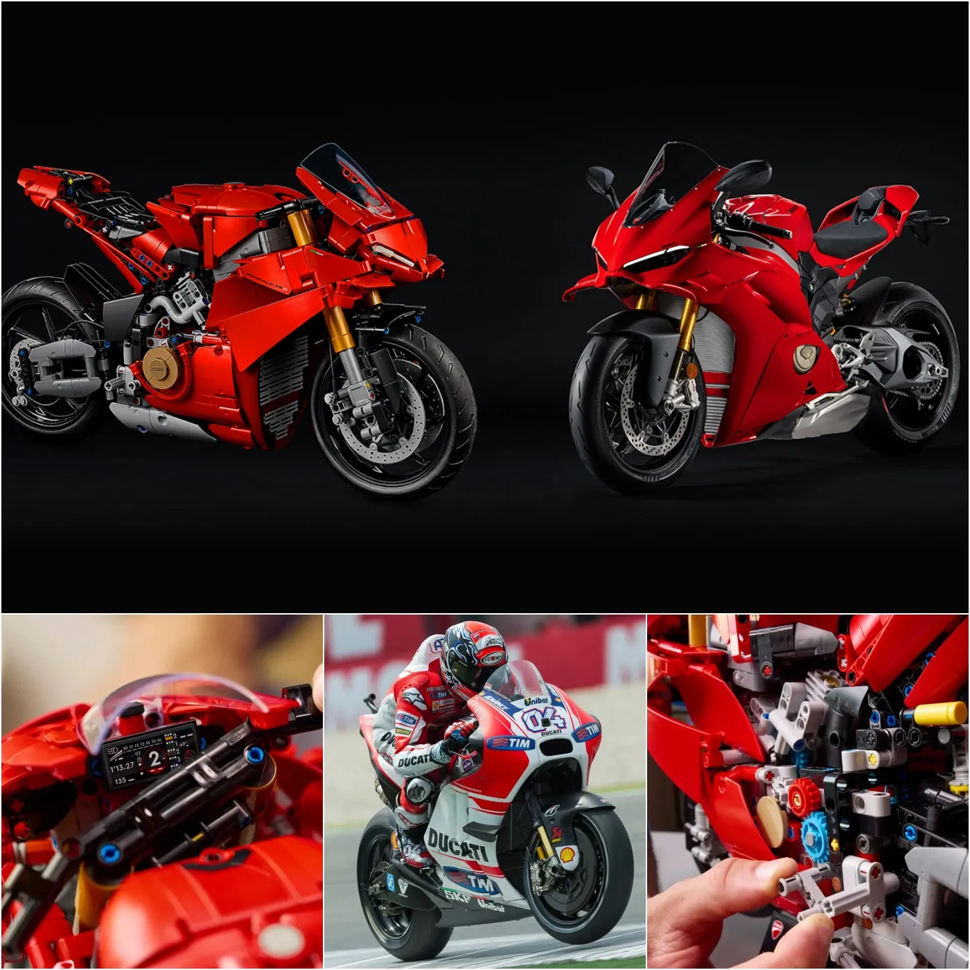 Admire the unique collaboration between Ducati and LEGO