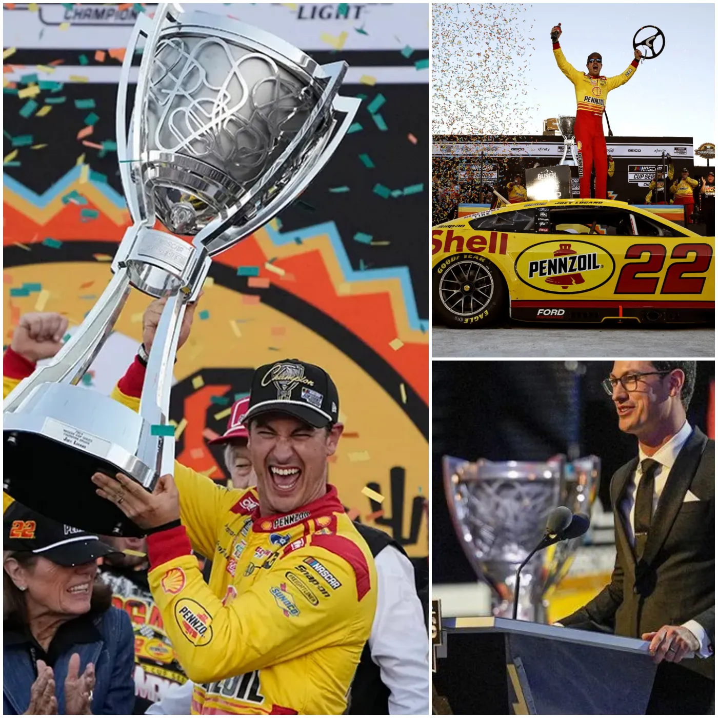 The NASCAR community is in an uproar over Logano’s statement, “Kiss my ass,” after a controversial victory.