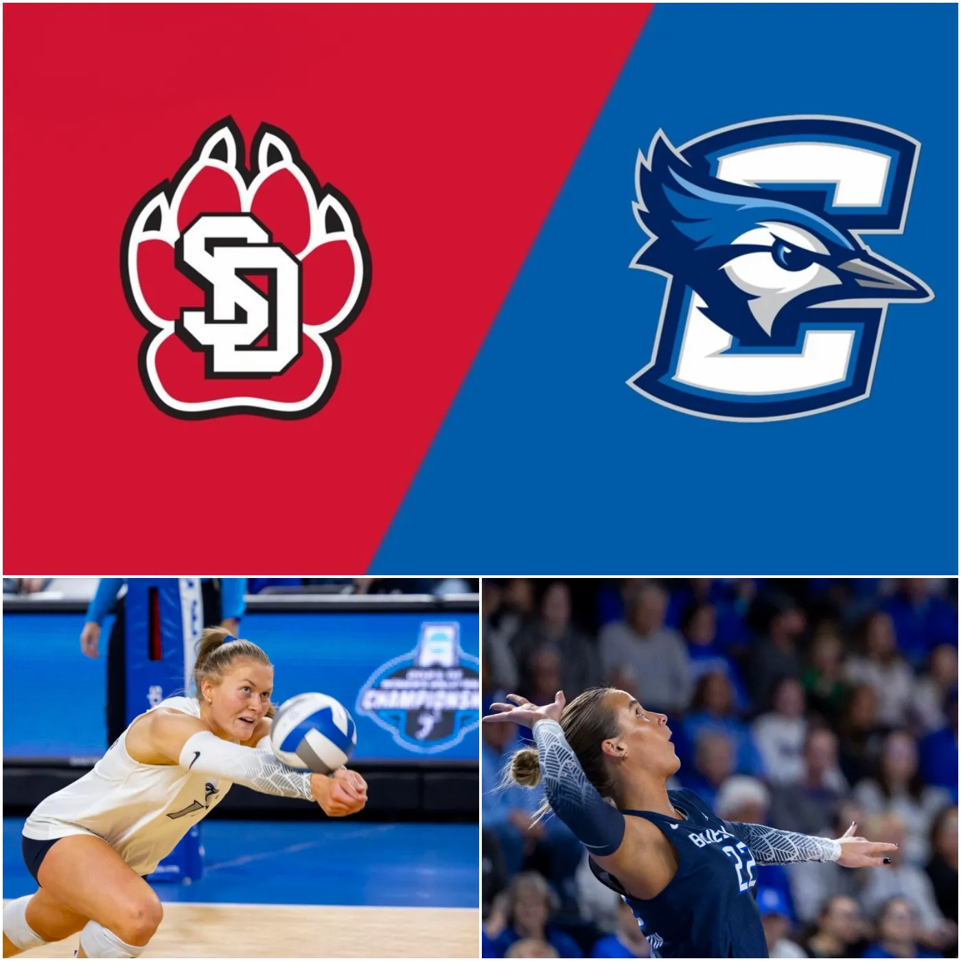 Creighton Dominates South Dakota to Advance in NCAA Volleyball Tournament