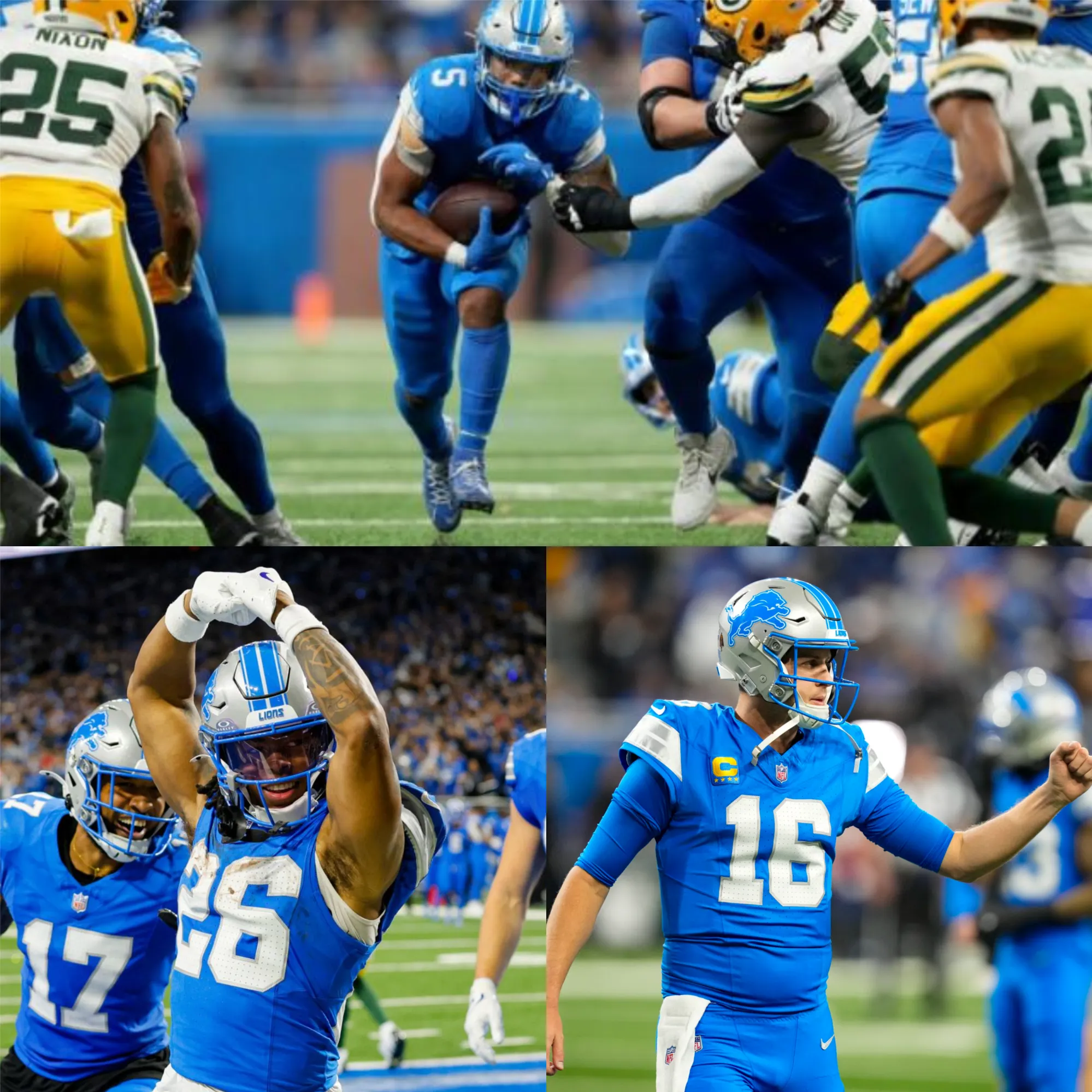 Detroit Lions Secure Playoff Spot in Thrilling 34-31 Victory Over Green Bay Packers