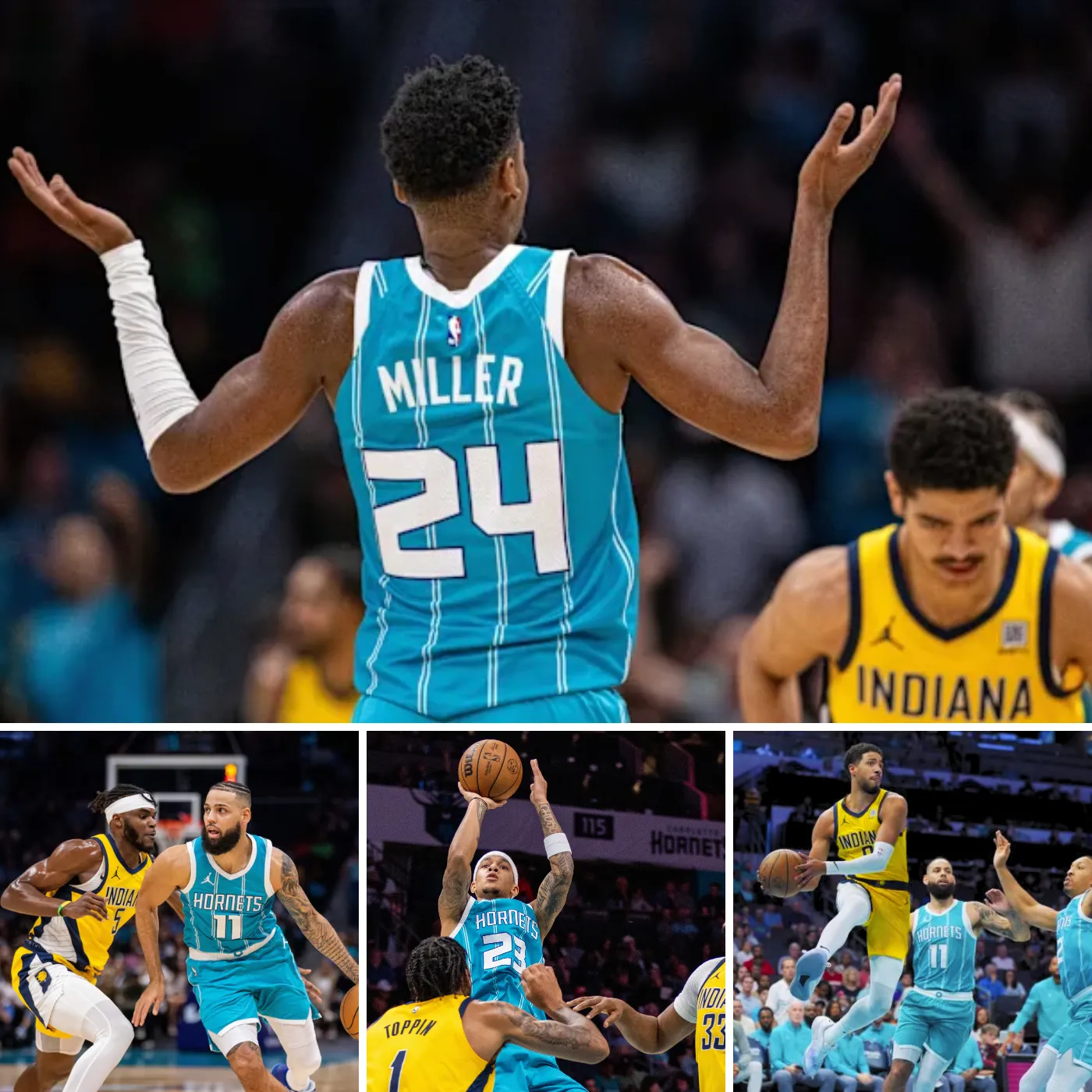 Brandon Miller’s Free Throws Seal Hornets’ Win Over Pacers