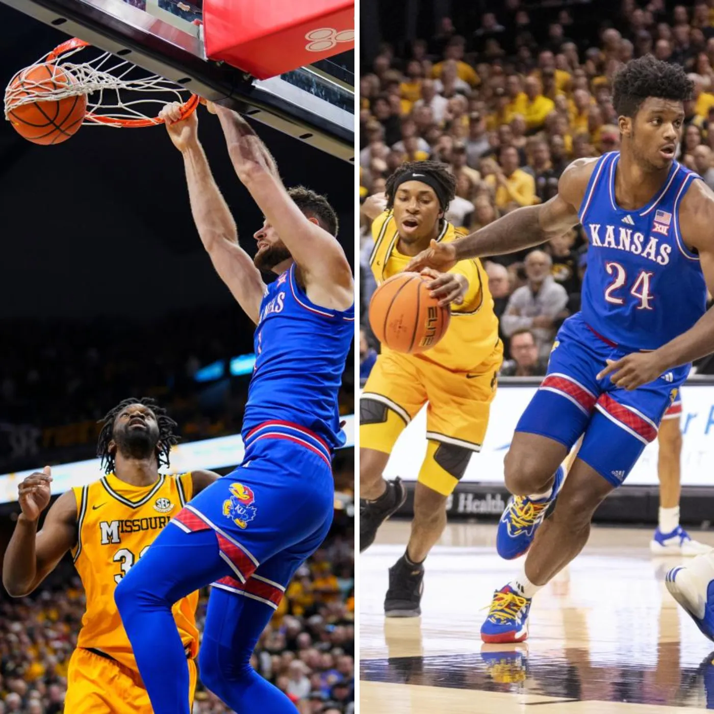 Missouri Upsets No. 1 Kansas 76-67