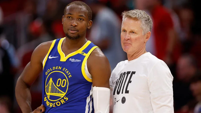 Steve Kerr starts Kuminga, benches Green to boost offense.