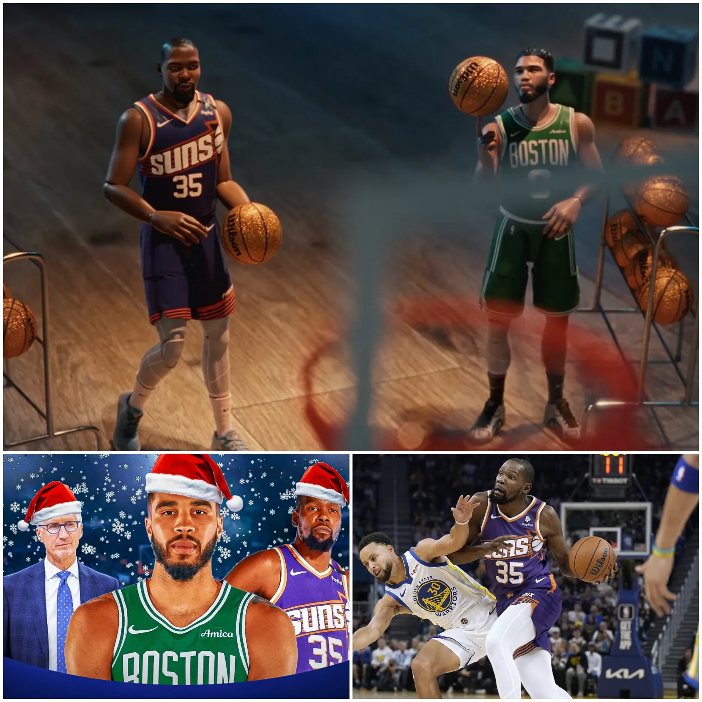 “King of Basketball” Kevin Durant is still making waves in NBA Christmas advertisements.