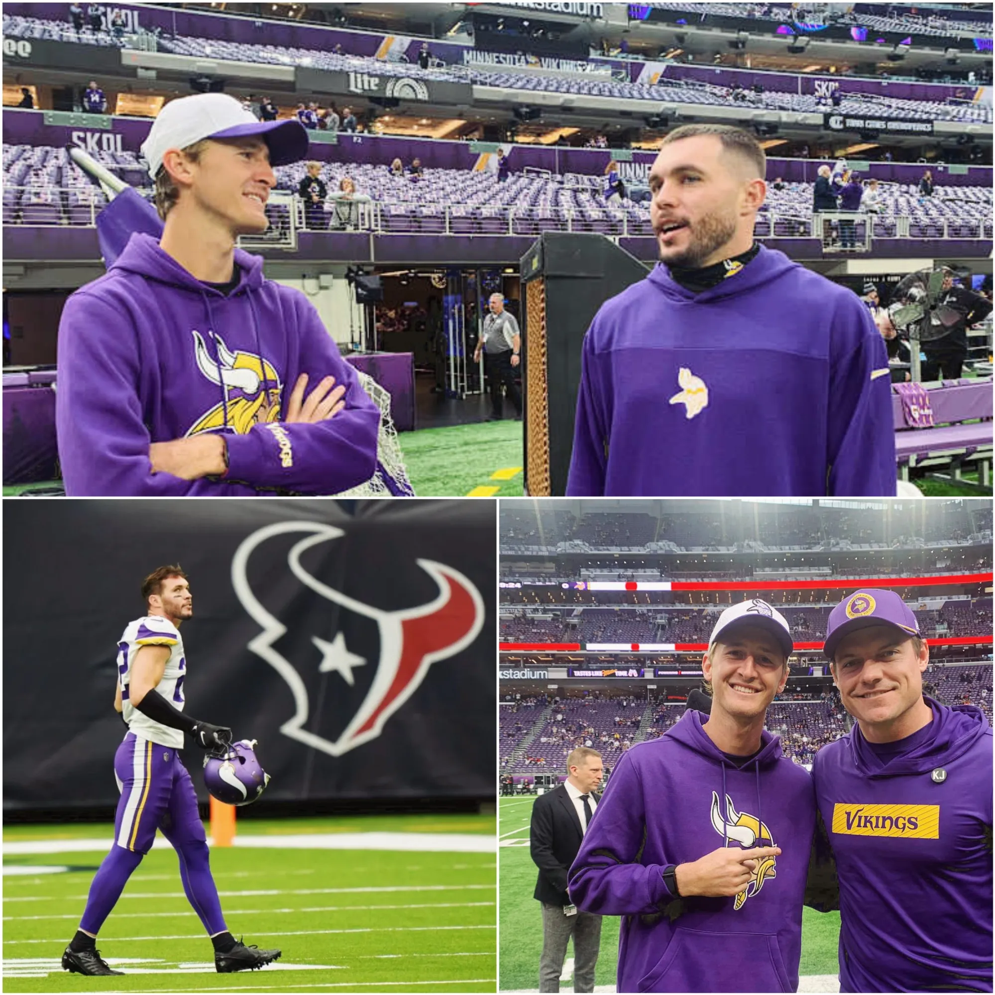 Skol Korda! Sebi Joins Coach KOC and Harrison Smith at His First Minnesota Vikings Game!