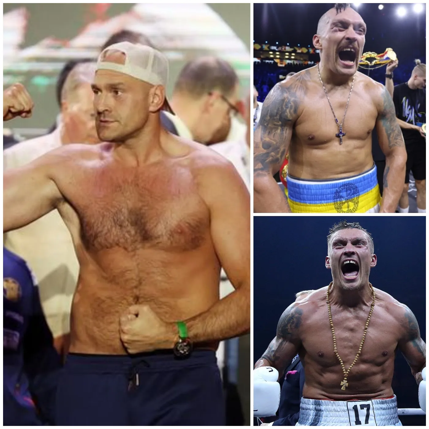 Oleksandr Usyk Shows Off Physique Ahead of Tyson Fury Rematch