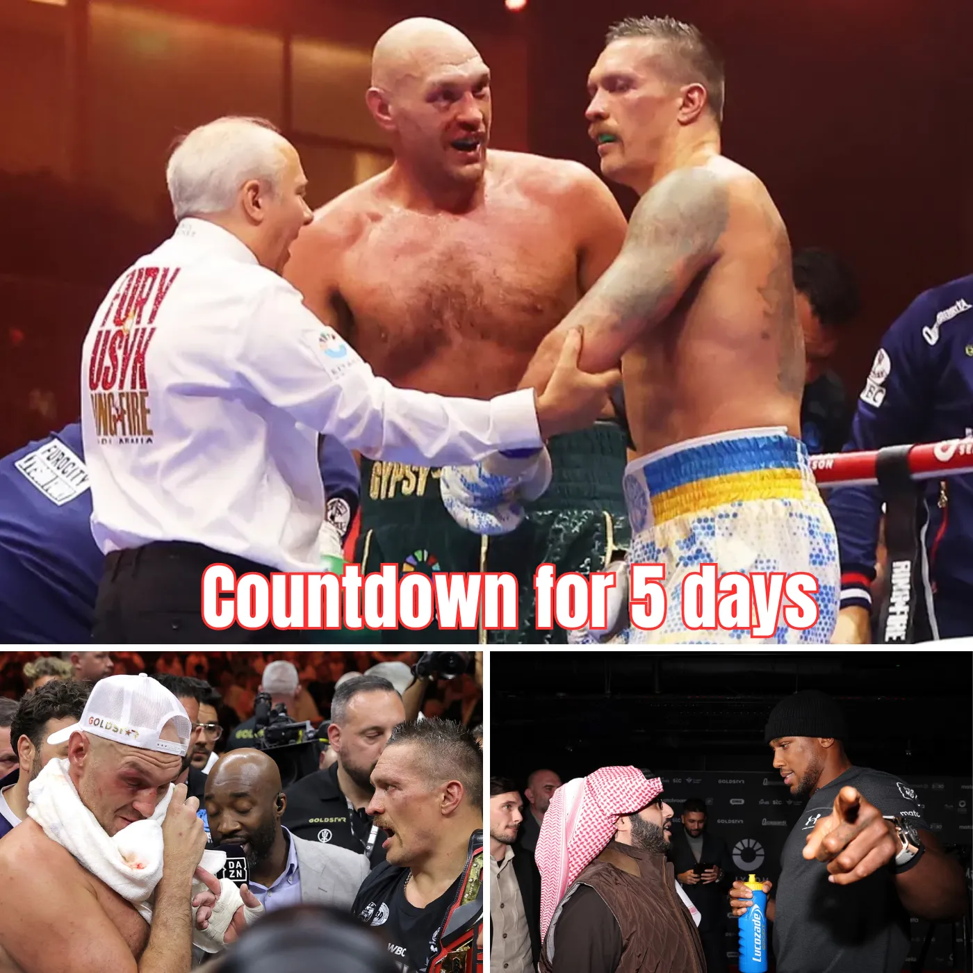 The Countdown Begins: Fury vs. Usyk Rematch – 5 Days to Go, But Doping Tests Raise Concerns