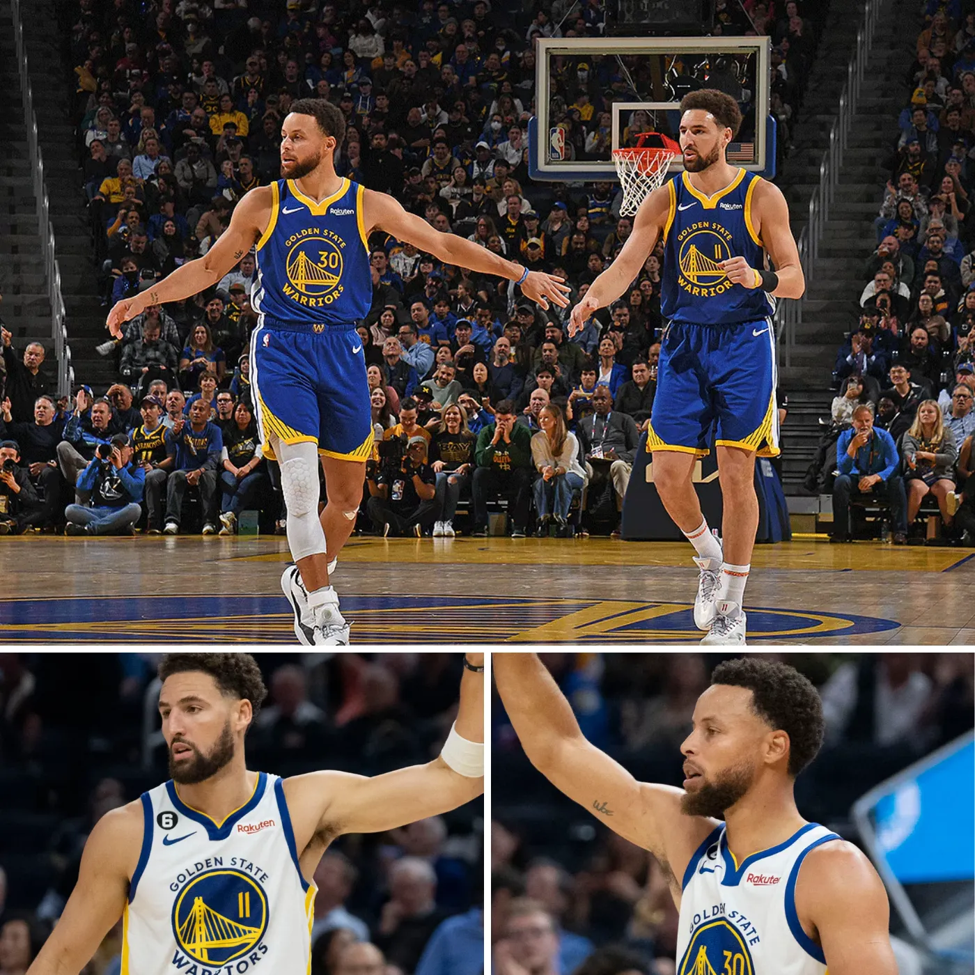 Klay Thompson Reunites with Stephen Curry on Opening Day of the 2025 NBA Cup