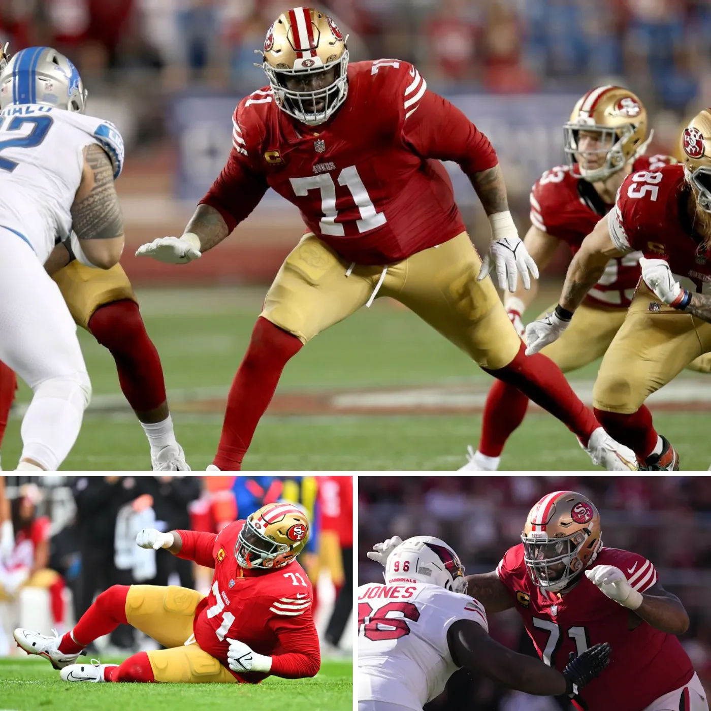 49ers’ Trent Williams Out; Bosa, Greenlaw Have Chance to Return for Crucial Matchup