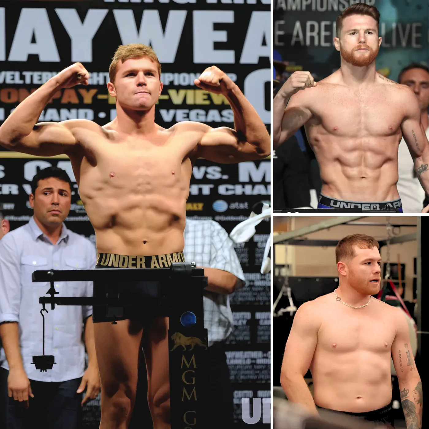 Looking back at Canelo’s weigh-in transformation throughout the years