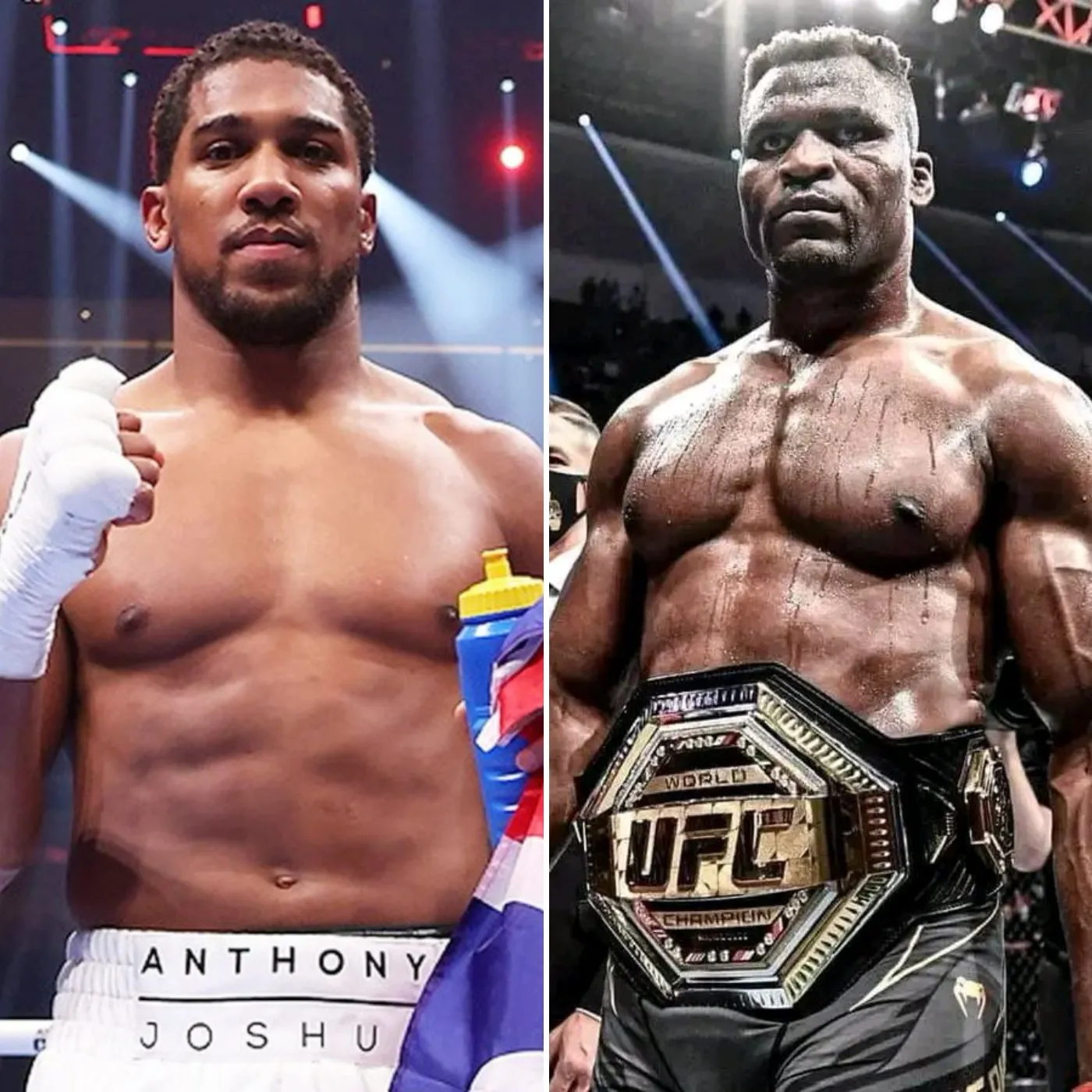 Anthony Joshua knocks out MMA star Francis Ngannou in one-sided boxing match