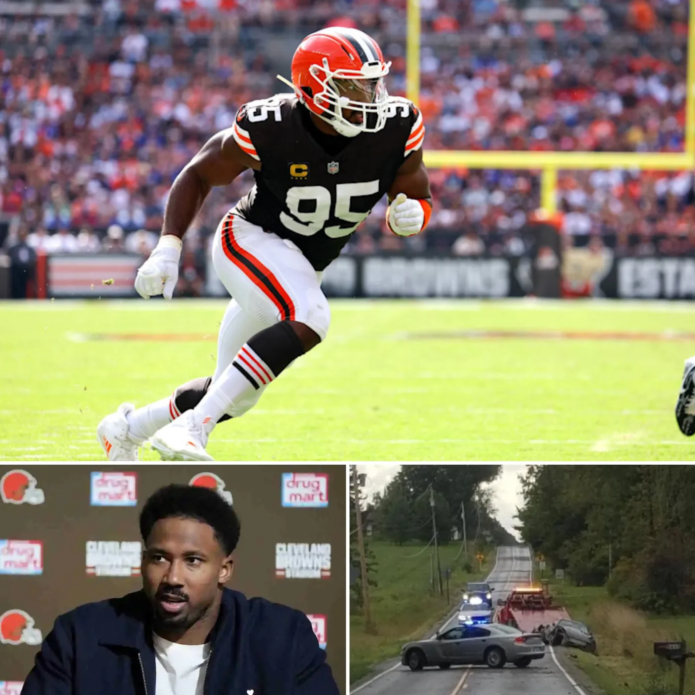 Myles Garrett Causes Car Accident and Flees the Scene