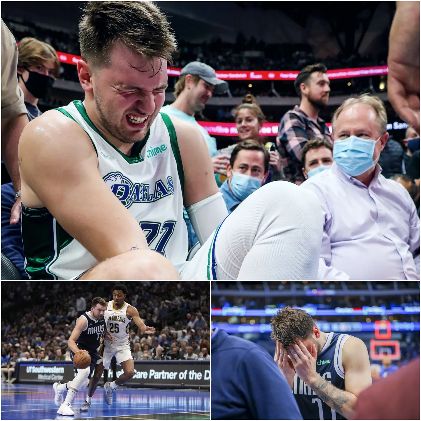 NBA fans erupt when Luka Doncic is hurt and the Mavericks are on the verge of elimination.