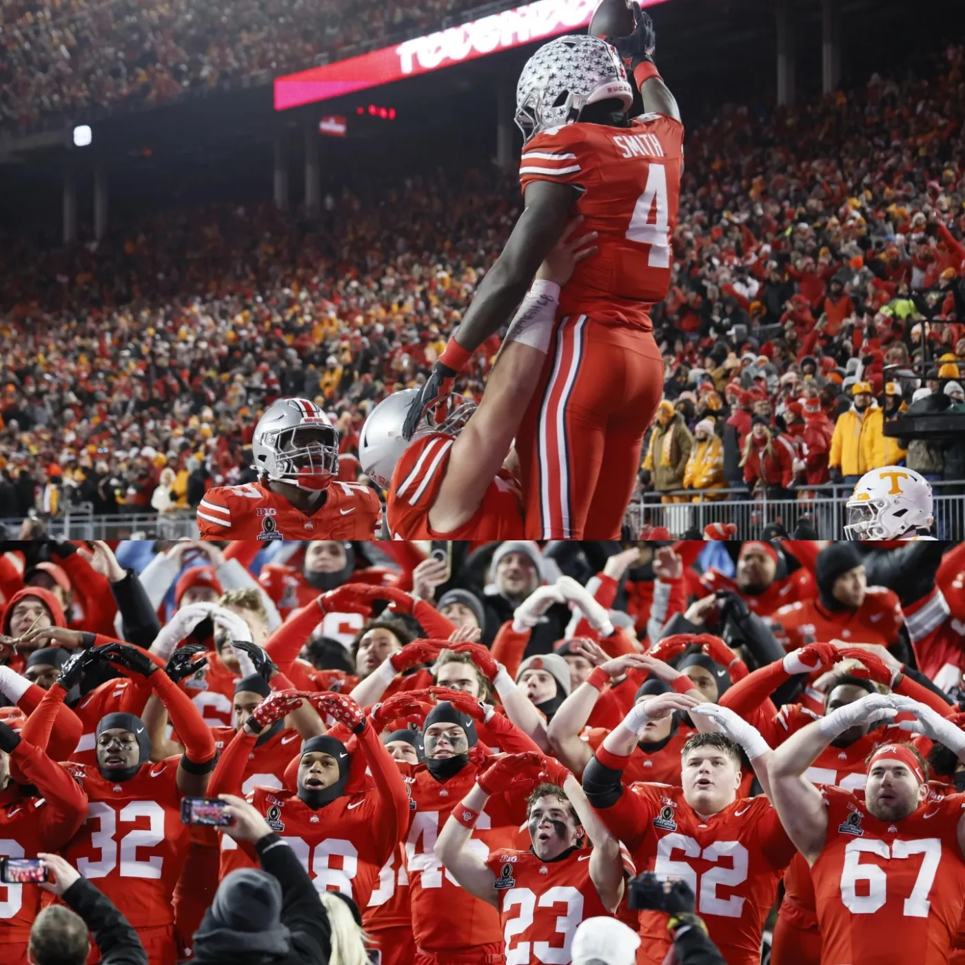 Howard and Smith Light Up the Field as Ohio State Dominates CFP Showdown