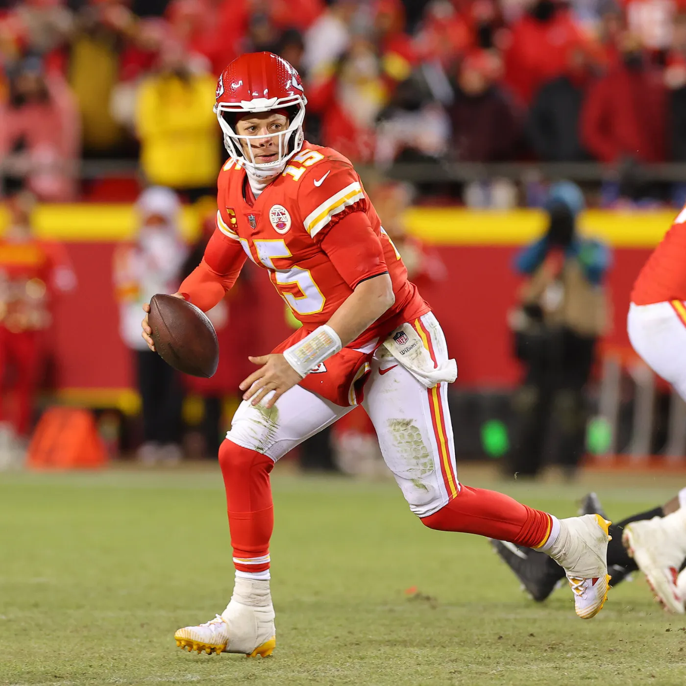 image_676a239329041 Chiefs' Patrick Mahomes Eases Ankle Injury Concerns, Sets Personal Rushing Mark on Touchdown Run