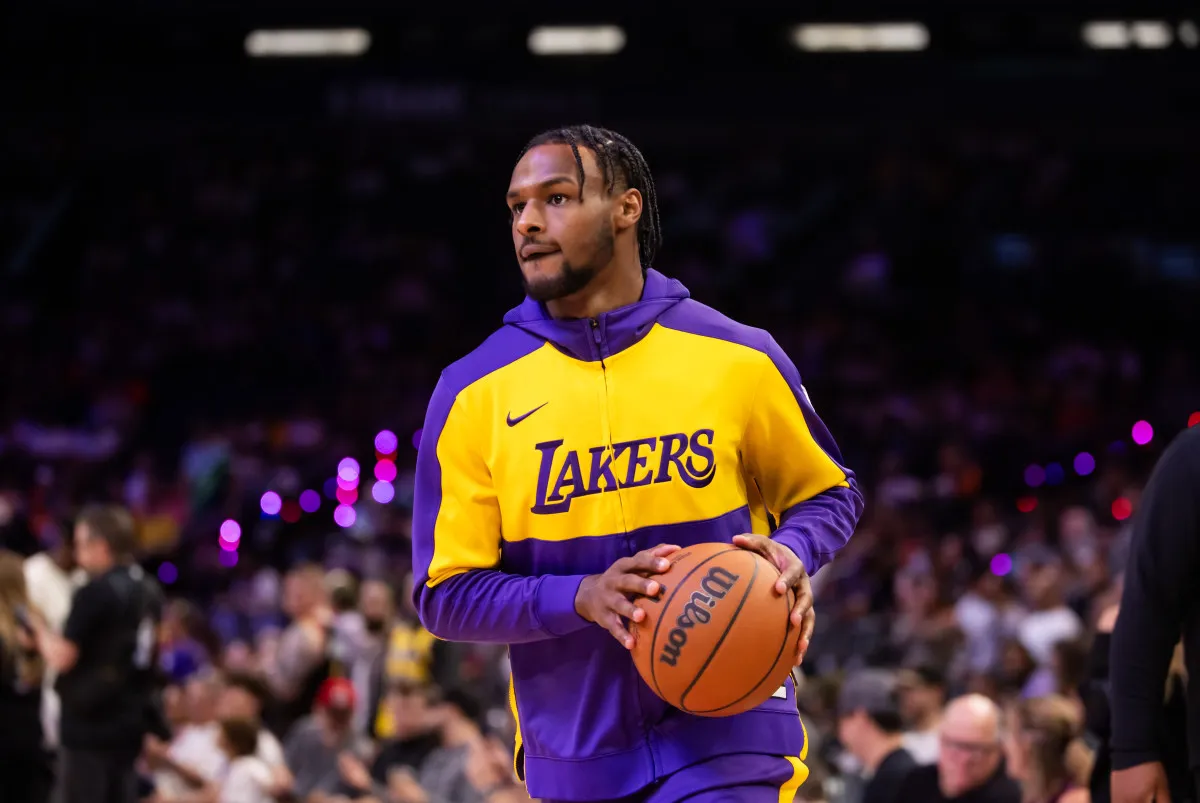 image_676b76a57f07e Lakers' Bronny James was recalled for the game against the Pistons after his performance in the NBA G League