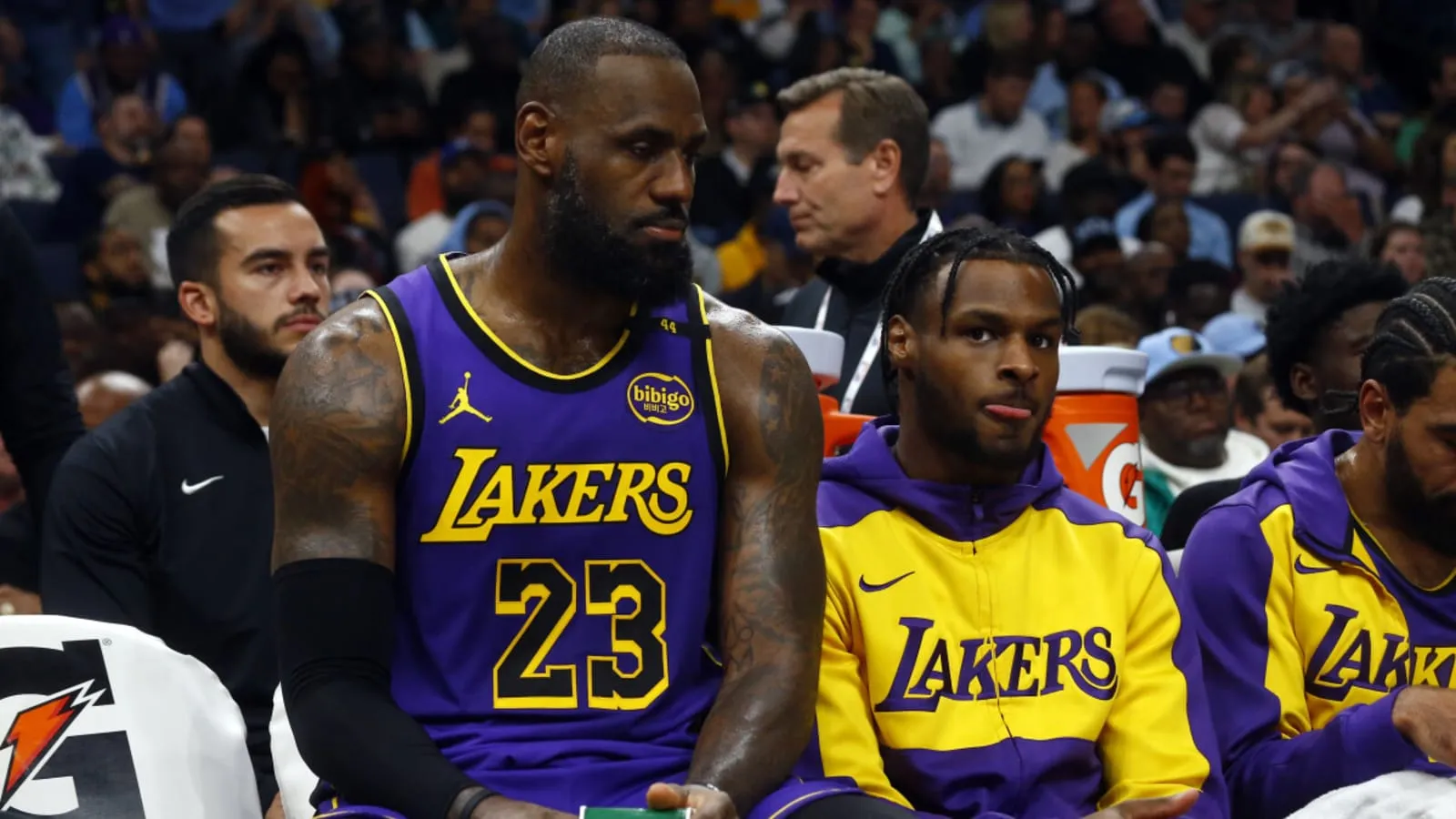 image_676b76a5d7910 Lakers' Bronny James was recalled for the game against the Pistons after his performance in the NBA G League