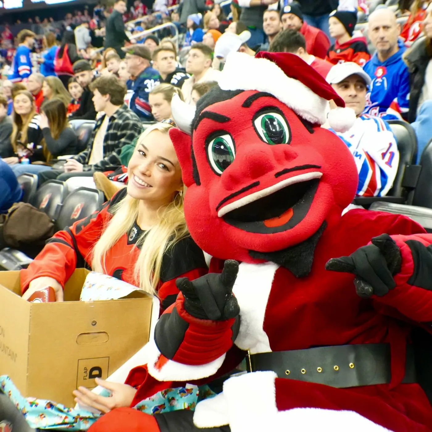 image_676bc1a4ef7b9 Olivia Dunne Captivates Attention in NJ Devils Jersey at Hockey Game with Paul Skenes