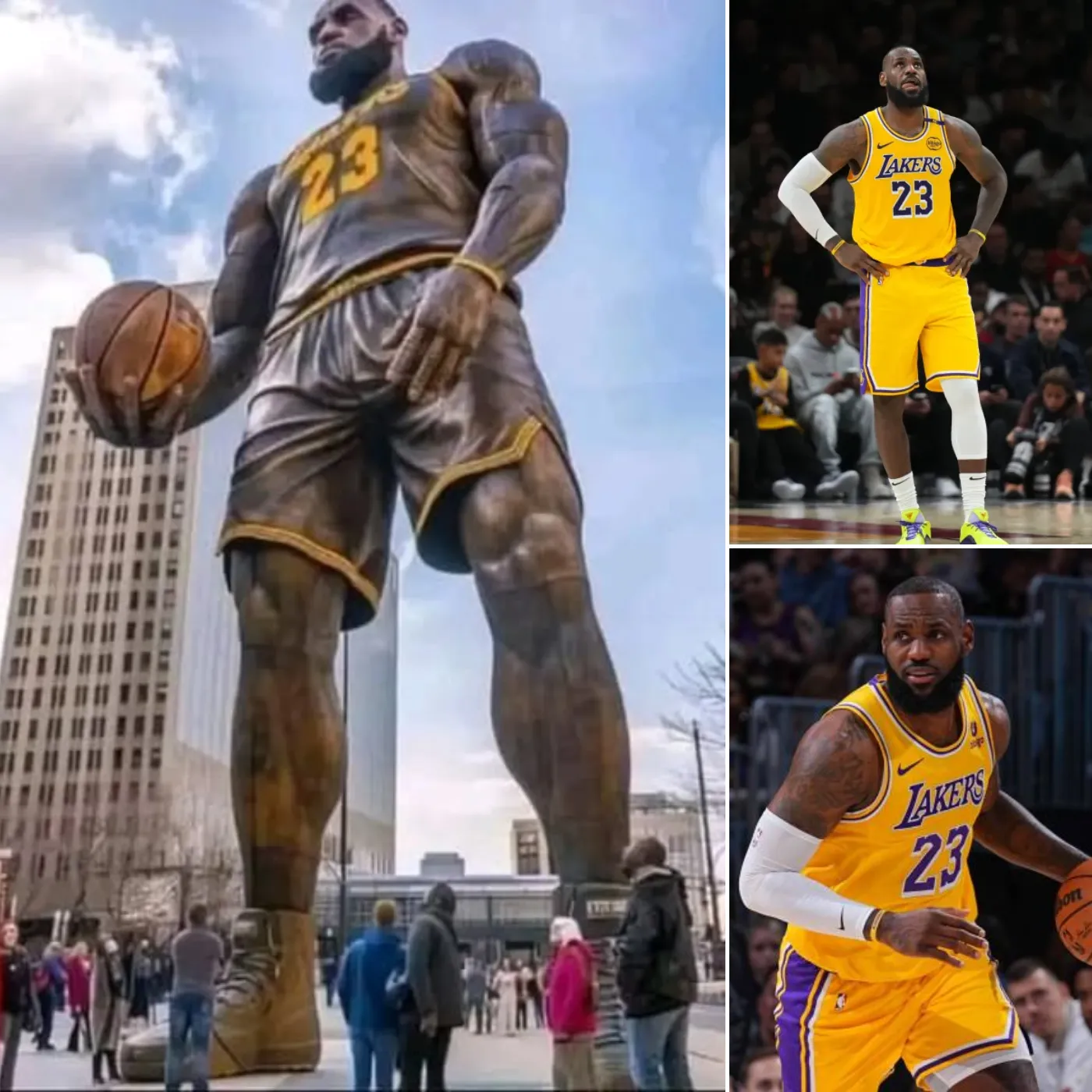 LeBron James was honored with an early statue, creating a wave of controversy in the NBA community