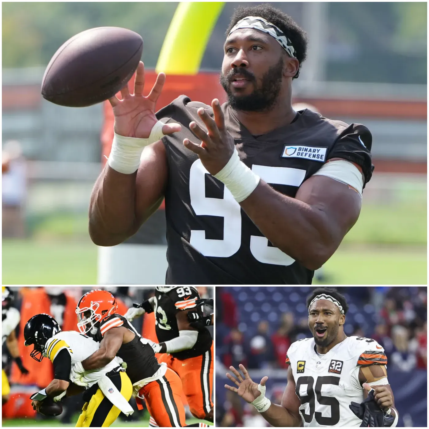 100 times, quarterbacks wished they stayed home. Myles Garrett’s sack compilation is must be seen????