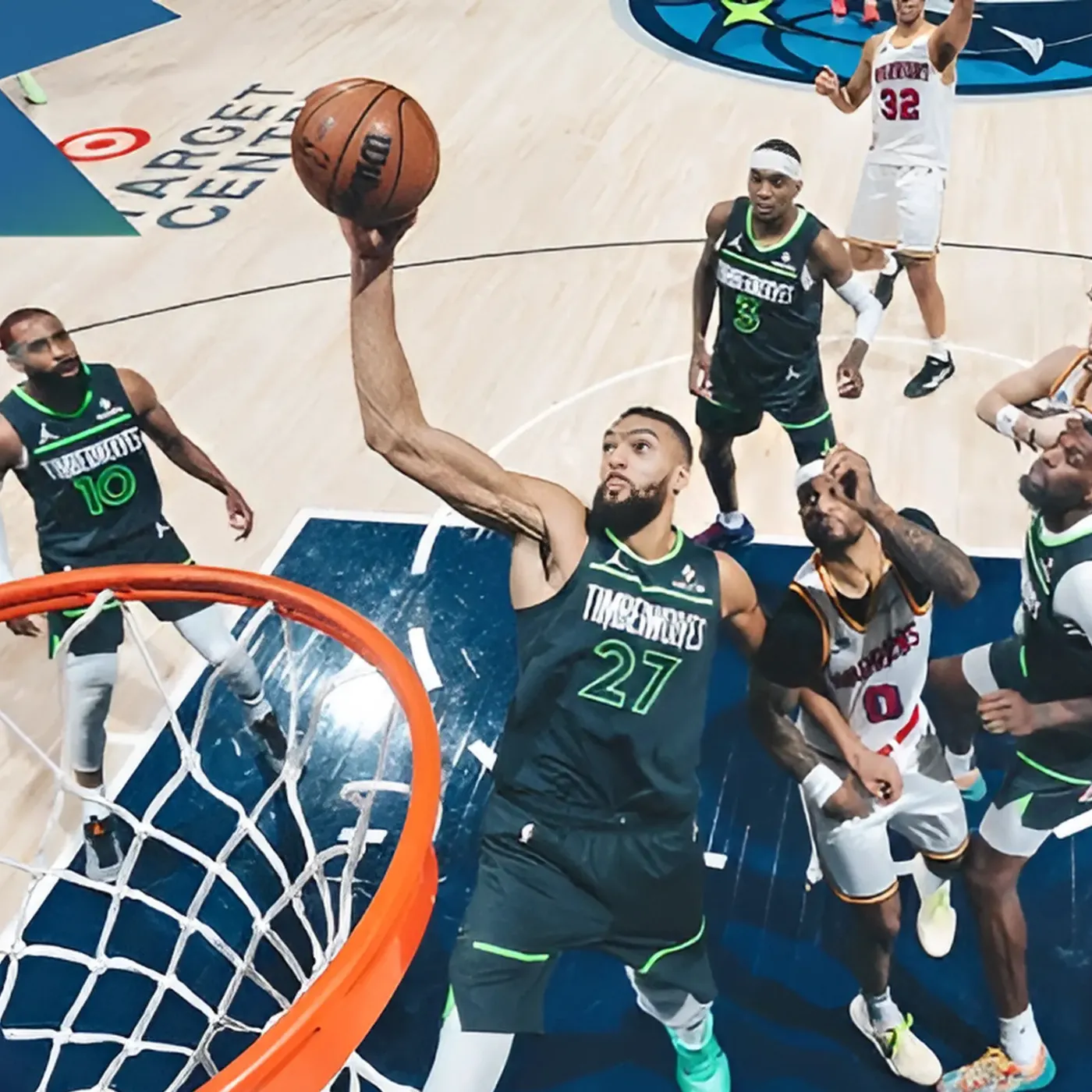 image_676e2f9980e9f Rudy Gobert's skillful double-double technique against the Mavericks amazed fans!