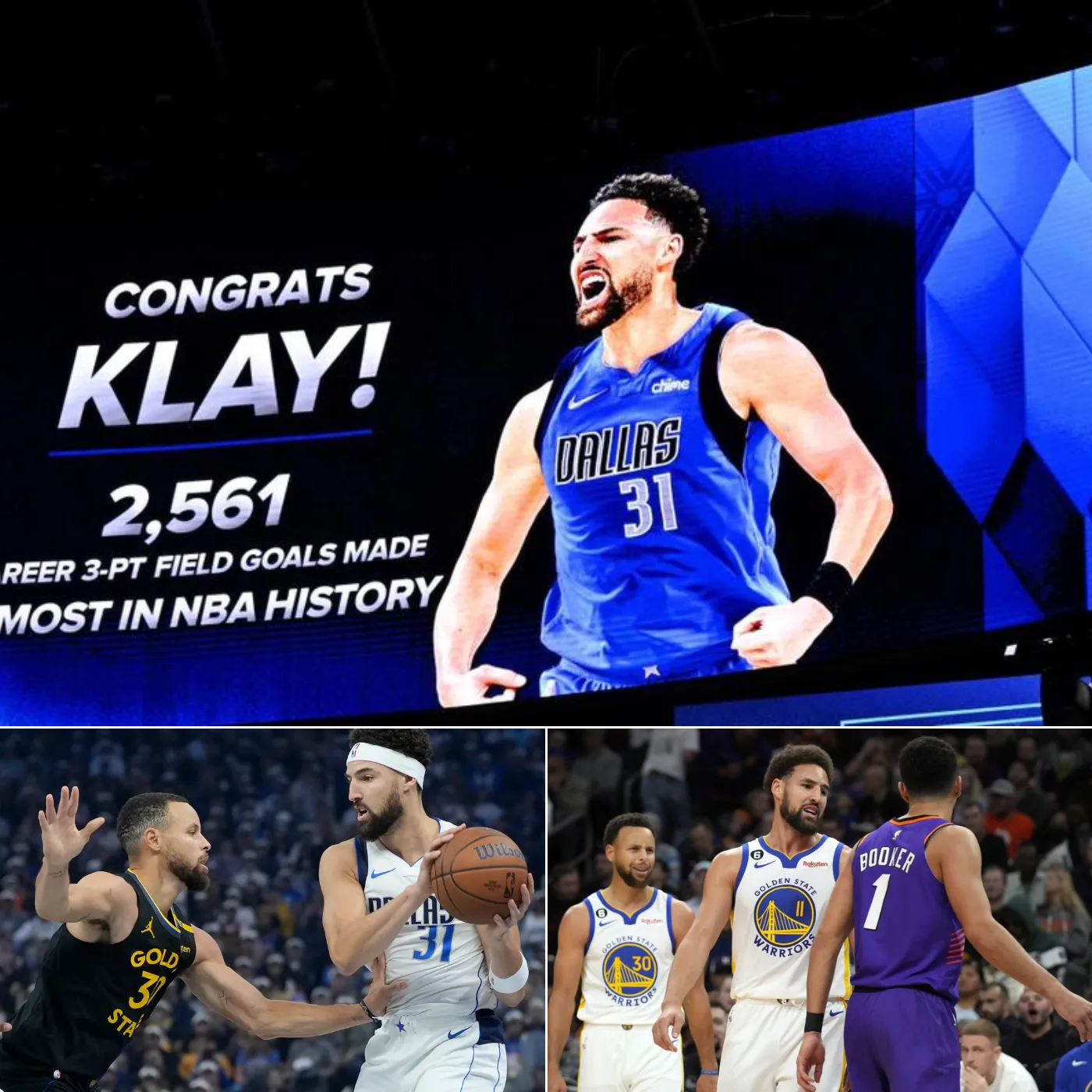 The Historic Clash of Titans of Klay Thompson Surpasses Reggie Miller in Unprecedented Three-Point Triumph