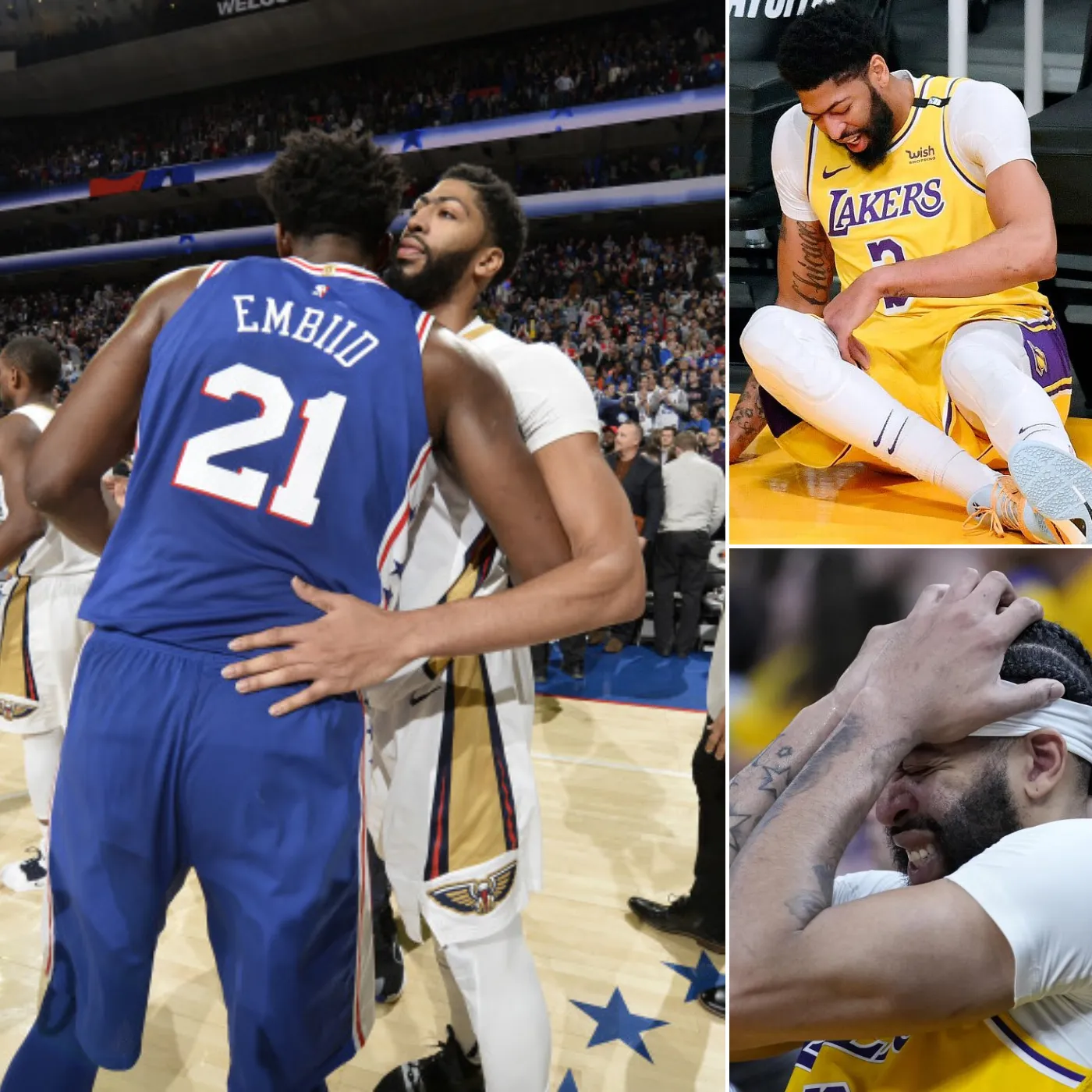 Lakers Receive Key Anthony Davis Injury Update Following Christmas Night Win by a team hug