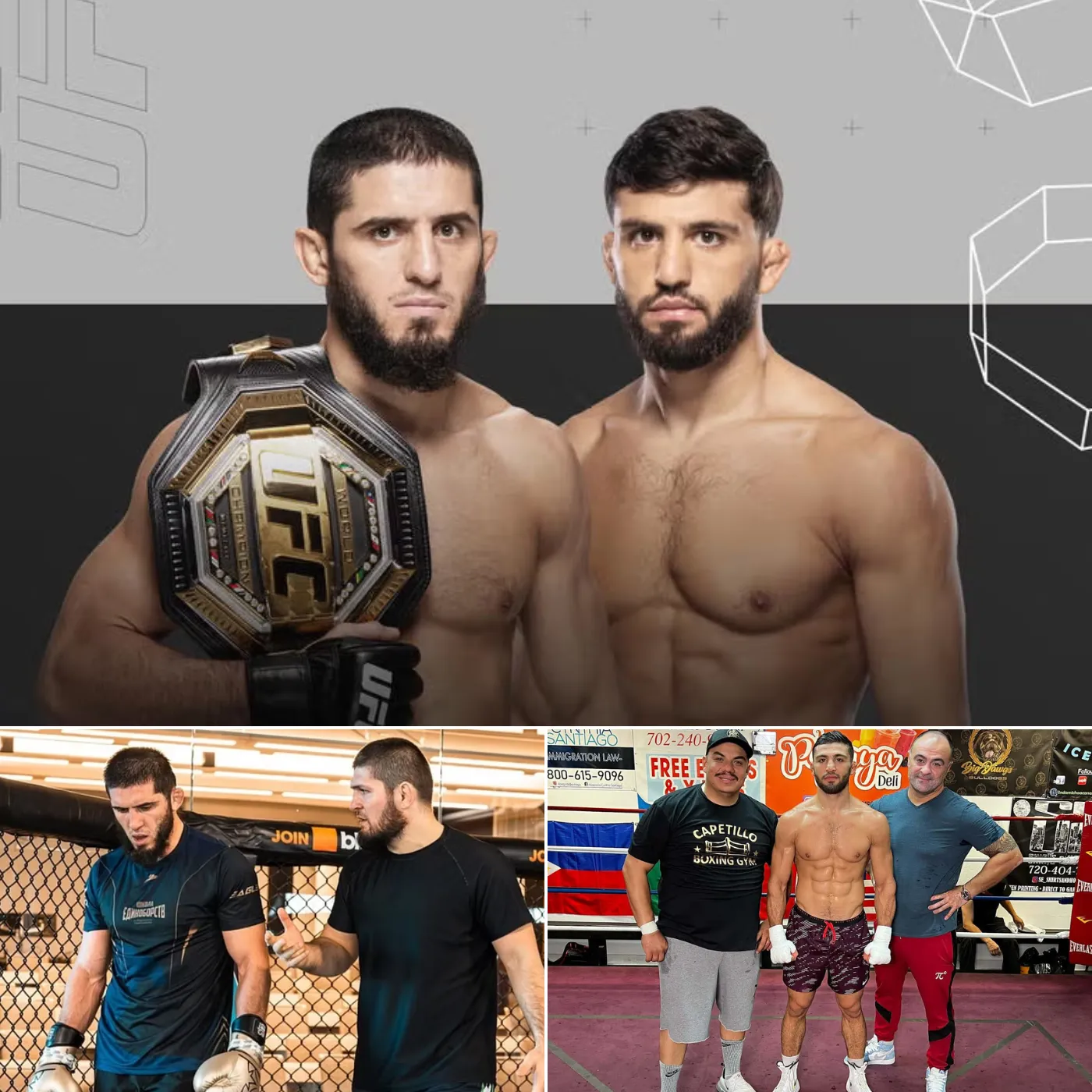 Arman Tsarukyan vs. Islam Makhachev The lightweight titlist has been revealed.