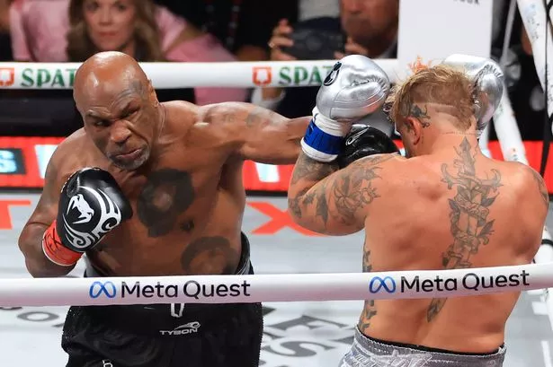 image_677243de37480 Mike Tyson at 58 proving that he is still one of the greatest legends in boxing, making Jake Paul bow his head