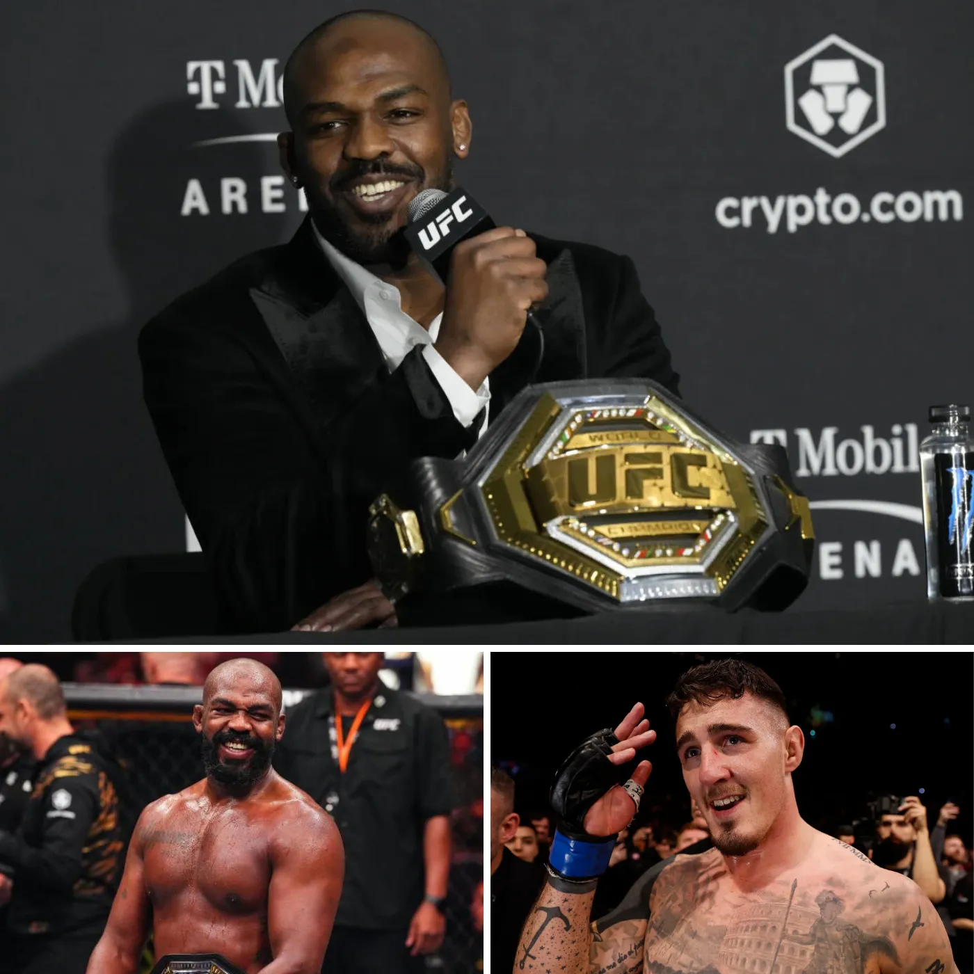 Jon Jones Creates a Mockery of Tom Aspinall as Fans Question 2024 UFC Champs’ Epic Picture