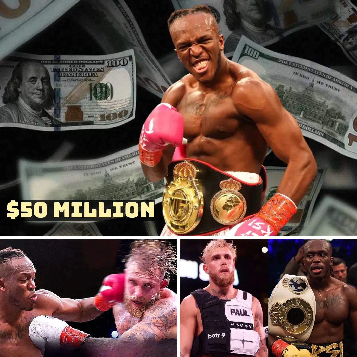 KSI Demands $50 Million for a Jake Paul Fight, Shocking the Boxing World