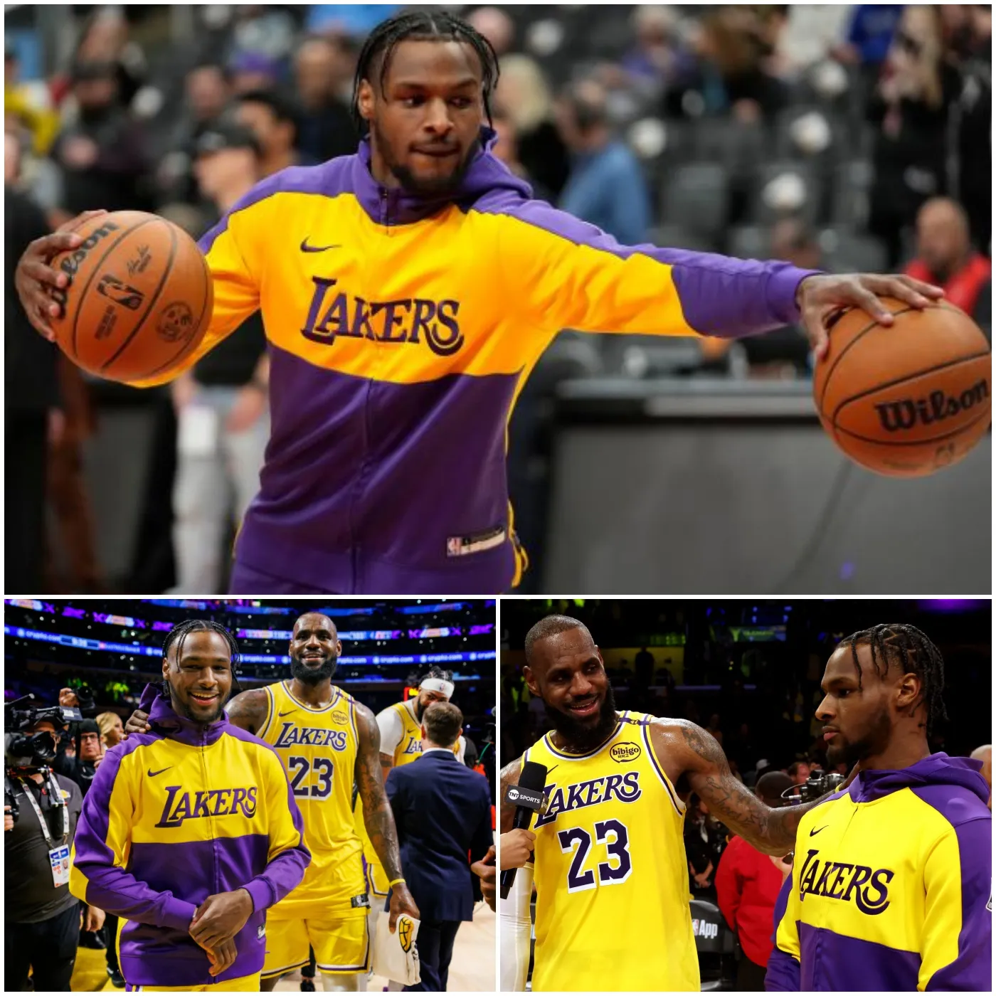 LeBron and Bronny’s Jaw-Dropping Alley-Oop During Lakers Warmups Leaves Fans Speechless!