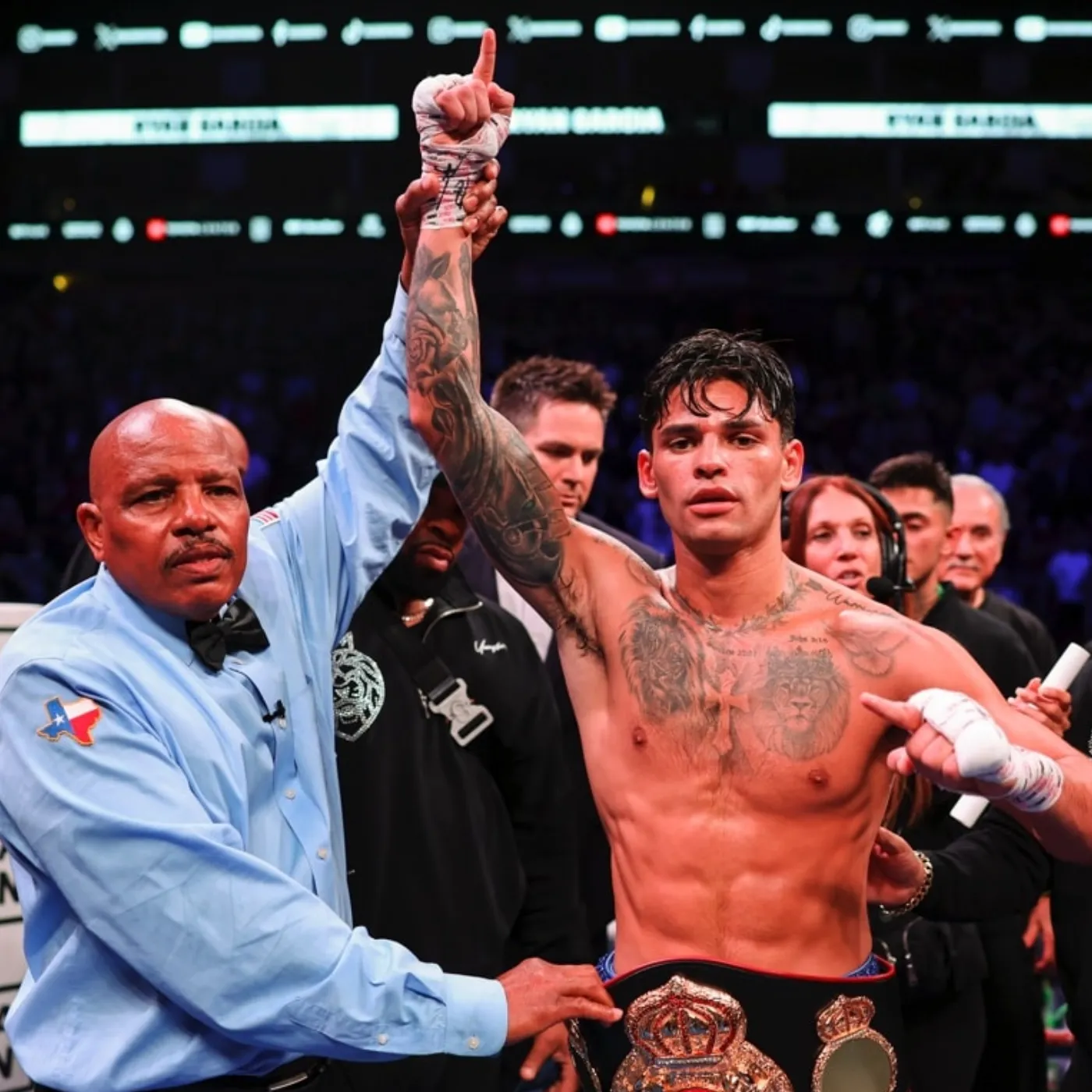 The poor referee felt feroious when was punched too ruthless but Ryan Garcia's shocking attitude